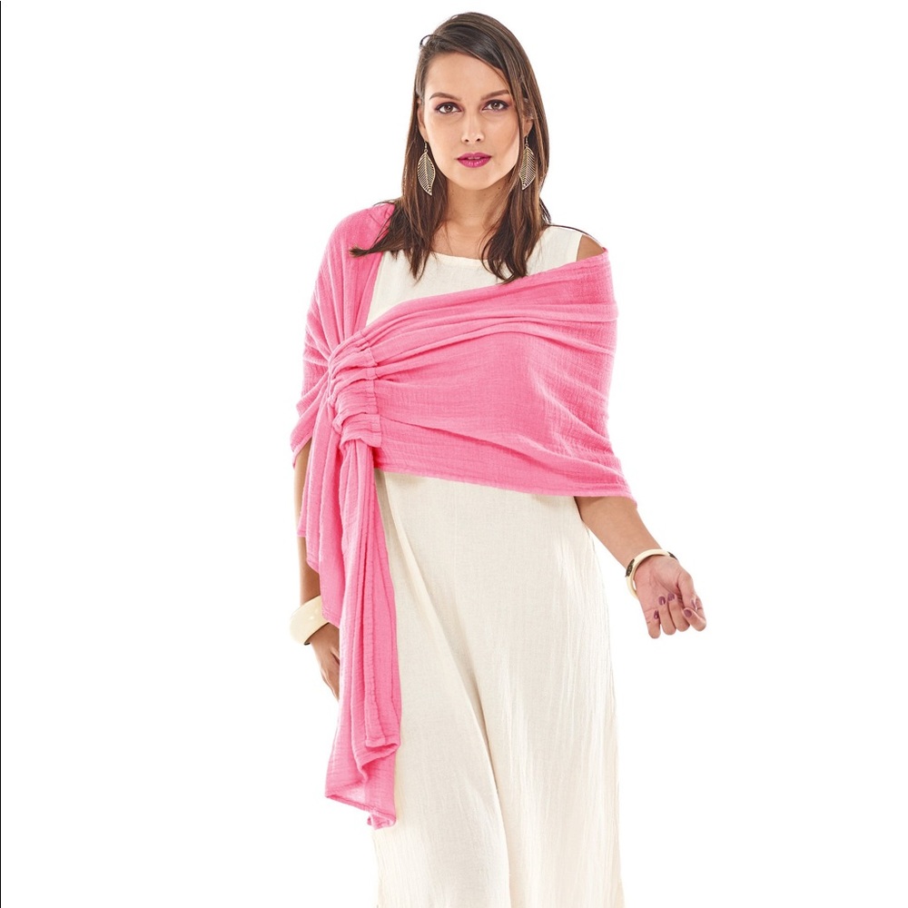Oh My Gauze Marie Shawl Pink